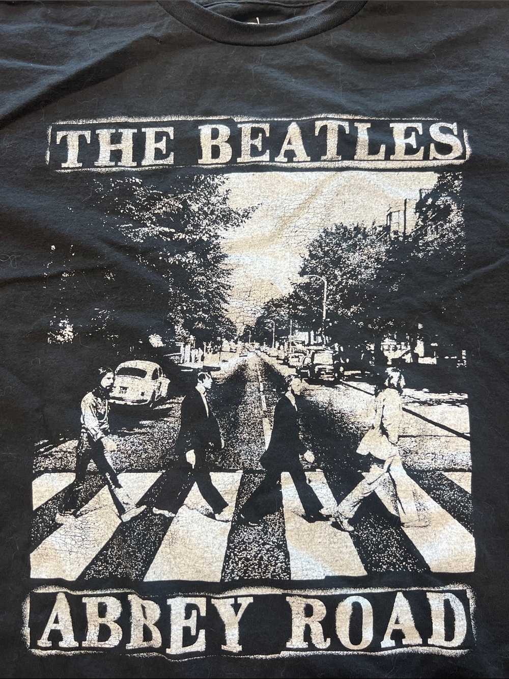 Black The Beatles Abbey Road Graphic T-Shirt 2018 2x 100% cotton z92